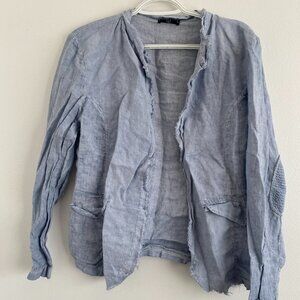 Blue coverup jacket